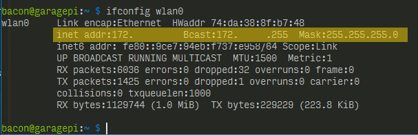 ifconfig wlan0